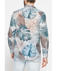 CAMICIA ESTIVA IN COTONE LEGGERO CON COLLO ITALIANO