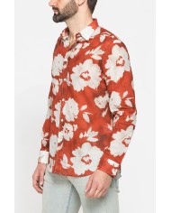 CAMICIA ESTIVA IN COTONE LEGGERO CON COLLO ITALIANO