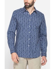 CAMICIA ESTIVA IN COTONE LEGGERO CON COLLO ITALIANO