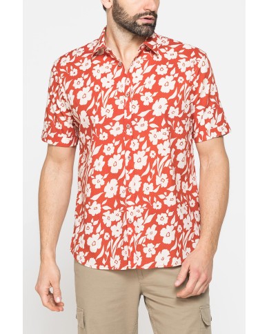 CAMICIA DA UOMO ESTIVA IN FANTASIA STAMPATA