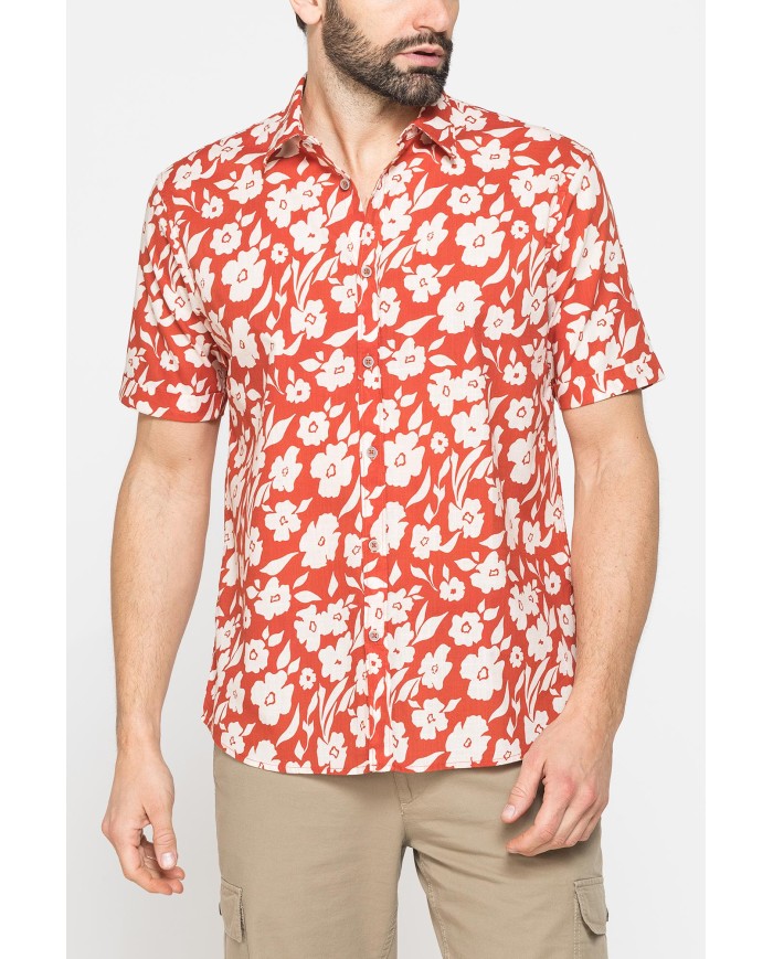 CAMICIA DA UOMO ESTIVA IN FANTASIA STAMPATA