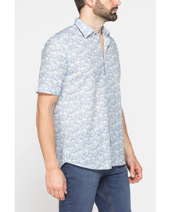 CAMICIA DA UOMO ESTIVA IN FANTASIA STAMPATA