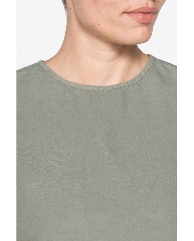 CANOTTA COMFORT FIT  IN LINO COTONE CANOTTA COMFORT FIT  IN LINO COTONE