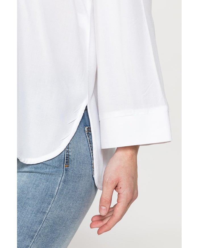 BLUSA GIROCOLLO OVERSIZE IN VISCOSA