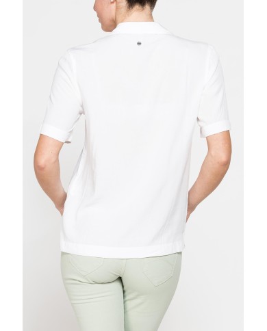 CAMICIA A MANICHE CORTE CON TASCHE FRONTALI IN PURA VISCOSA CAMICIA A MANICHE CORTE CON TASCHE FRONTALI IN PURA VISCOSA