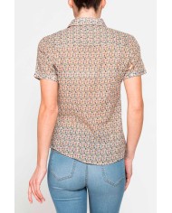 CAMICIA A MANICA CORTA IN MUSSOLA DI COTONE