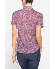 CAMICIA A MANICA CORTA IN MUSSOLA DI COTONE