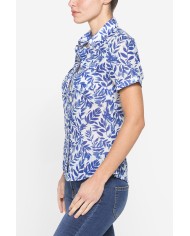 CAMICIA A MANICA CORTA IN MUSSOLA DI COTONE