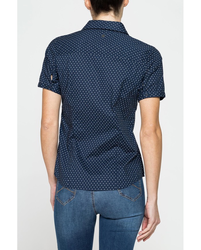 CAMICIA A MANICA CORTA IN MUSSOLA DI COTONE