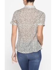 CAMICIA A MANICA CORTA IN MUSSOLA DI COTONE