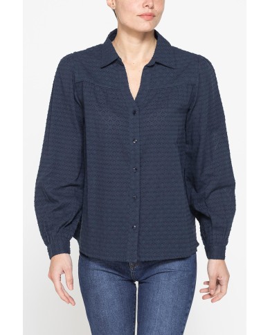 CAMICIA AMPIA IN VOILE DI COTONE CAMICIA AMPIA IN VOILE DI COTONE