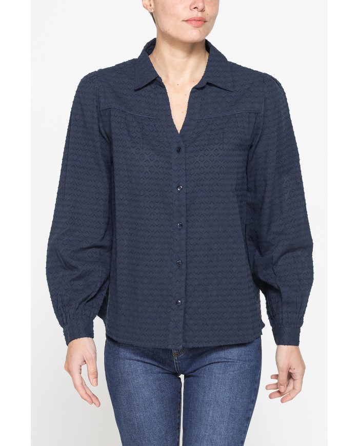 CAMICIA AMPIA IN VOILE DI COTONE