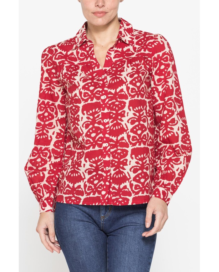 CAMICIA AMPIA IN VOILE DI COTONE