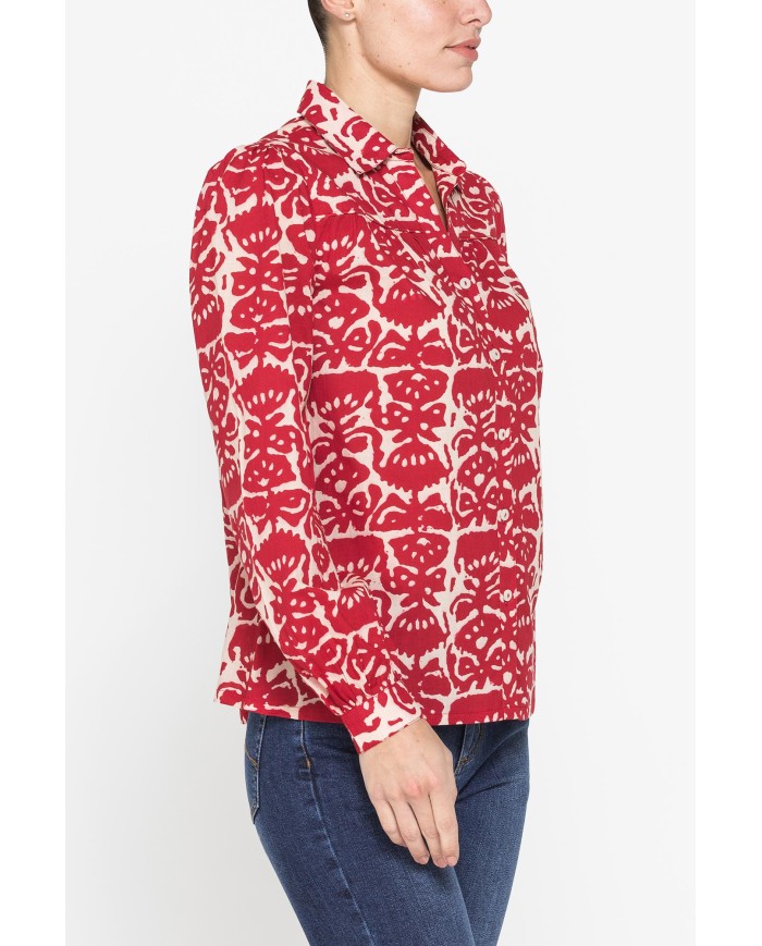 CAMICIA AMPIA IN VOILE DI COTONE