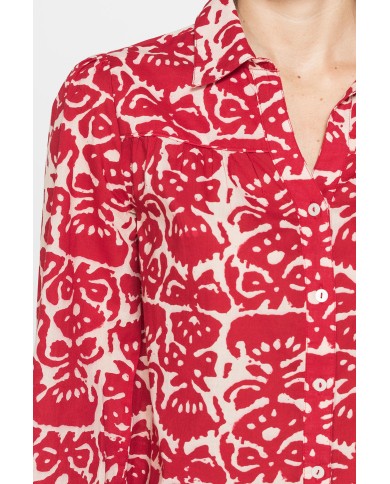 CAMICIA AMPIA IN VOILE DI COTONE CAMICIA AMPIA IN VOILE DI COTONE