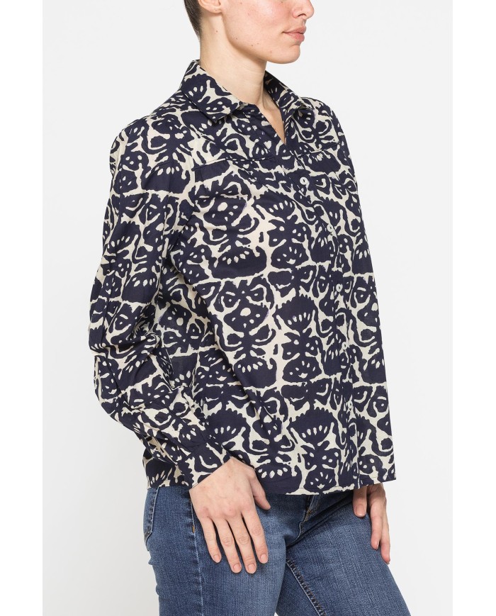 CAMICIA AMPIA IN VOILE DI COTONE