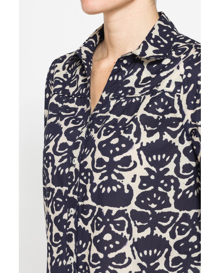 CAMICIA AMPIA IN VOILE DI COTONE