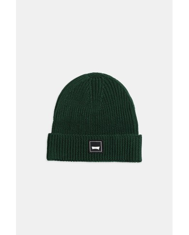 BERRETTO CON RISVOLTO IN TESSUTO RICICLATO