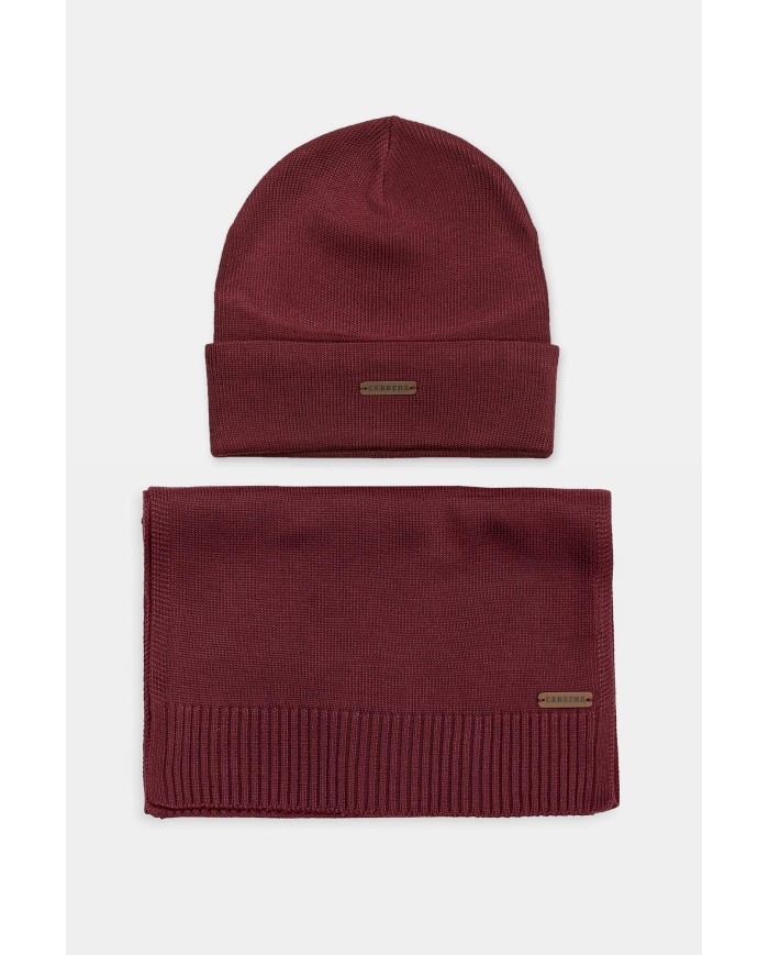 SET REGALO SCIARPA E BERRETTO IN TESSUTO RICICLATO