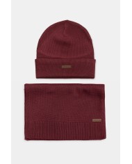 SET REGALO SCIARPA E BERRETTO IN TESSUTO RICICLATO