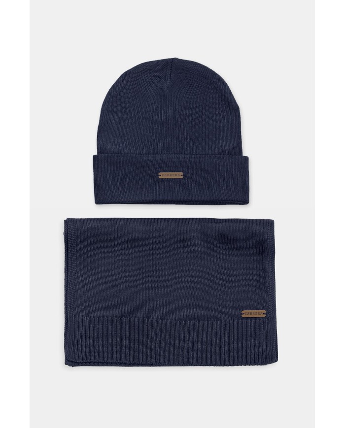 SET REGALO SCIARPA E BERRETTO IN TESSUTO RICICLATO