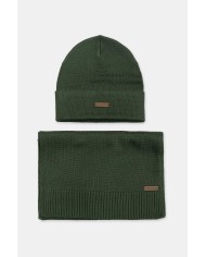 SET REGALO SCIARPA E BERRETTO IN TESSUTO RICICLATO