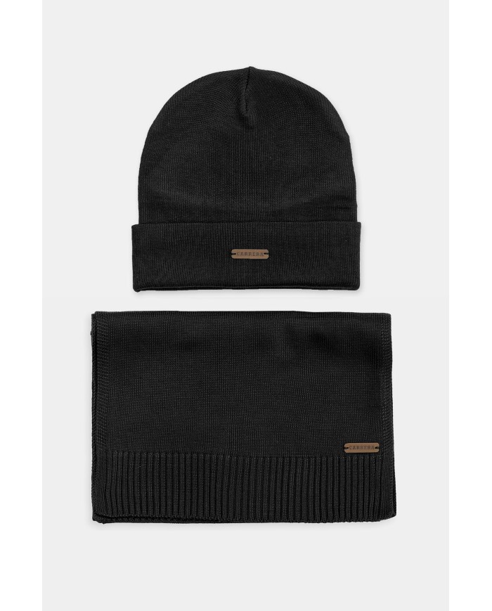 SET REGALO SCIARPA E BERRETTO IN TESSUTO RICICLATO