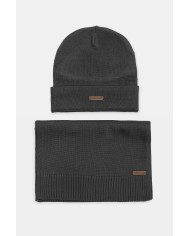 SET REGALO SCIARPA E BERRETTO IN TESSUTO RICICLATO