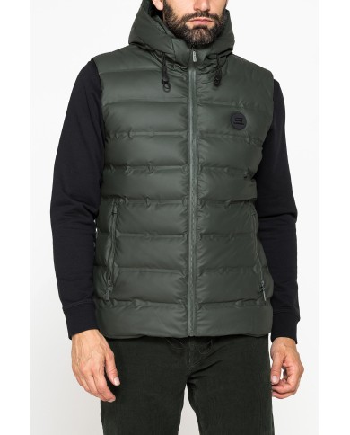 GIUBBINO SMANICATO IN TESSUTO SPALMATO