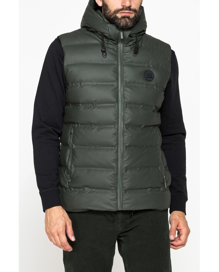 GIUBBINO SMANICATO IN TESSUTO SPALMATO