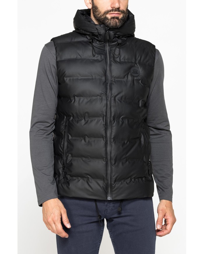 GIUBBINO SMANICATO IN TESSUTO SPALMATO