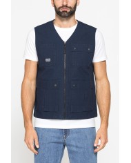 GILET MULTITASCHE UTILITY IN RIPSTOP CON CHIUSURA ZIP