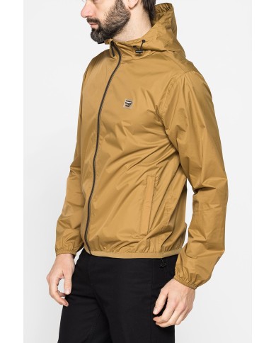 GIUBBINO ANTIVENTO TASCABILE CON ZIP E CAPPUCCIO