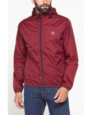 GIUBBINO ANTIVENTO TASCABILE CON ZIP E CAPPUCCIO