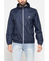 GIUBBINO ANTIVENTO TASCABILE CON ZIP E CAPPUCCIO