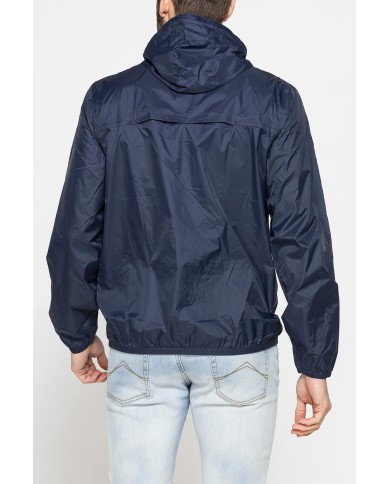 GIUBBINO ANTIVENTO TASCABILE CON ZIP E CAPPUCCIO