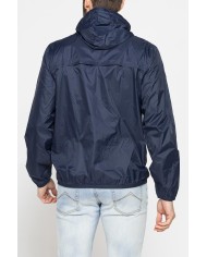 GIUBBINO ANTIVENTO TASCABILE CON ZIP E CAPPUCCIO