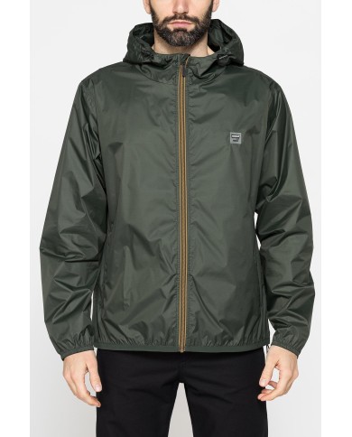 GIUBBINO ANTIVENTO TASCABILE CON ZIP E CAPPUCCIO