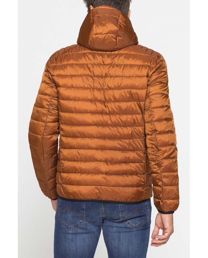 PIUMINO ULTRALEGGERO IN RIPSTOP CON CAPPUCCIO