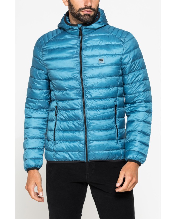 PIUMINO ULTRALEGGERO IN RIPSTOP CON CAPPUCCIO