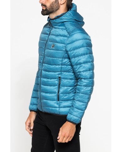 PIUMINO ULTRALEGGERO IN RIPSTOP CON CAPPUCCIO