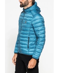 PIUMINO ULTRALEGGERO IN RIPSTOP CON CAPPUCCIO