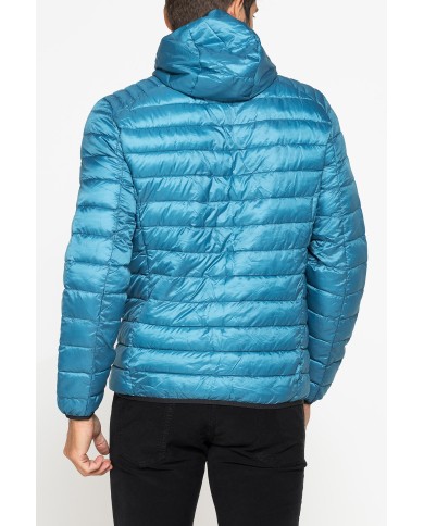 PIUMINO ULTRALEGGERO IN RIPSTOP CON CAPPUCCIO