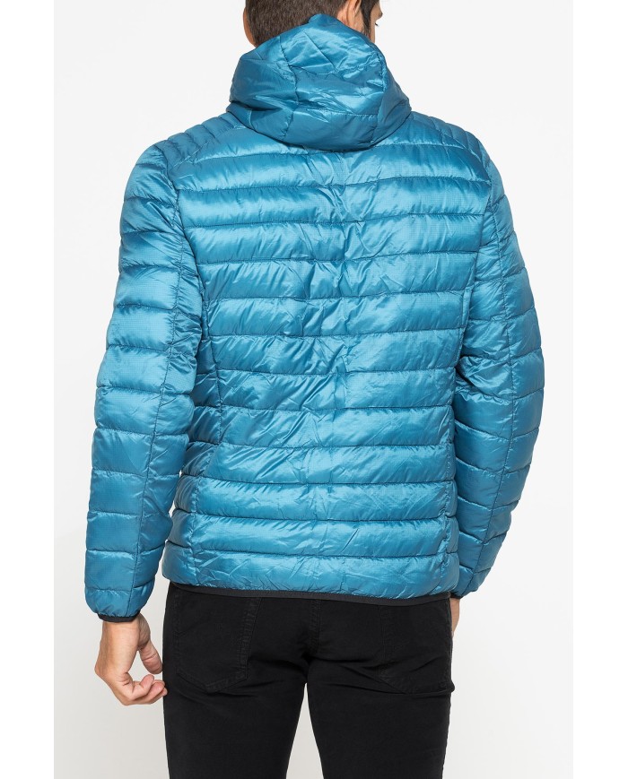 PIUMINO ULTRALEGGERO IN RIPSTOP CON CAPPUCCIO