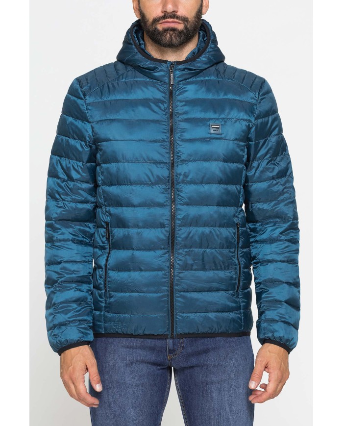 PIUMINO ULTRALEGGERO IN RIPSTOP CON CAPPUCCIO