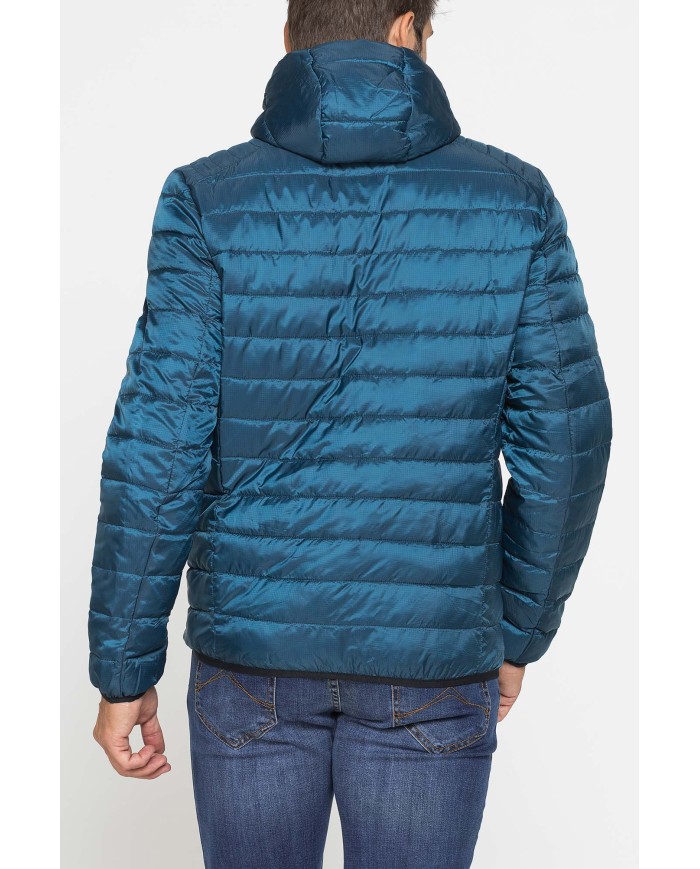 PIUMINO ULTRALEGGERO IN RIPSTOP CON CAPPUCCIO