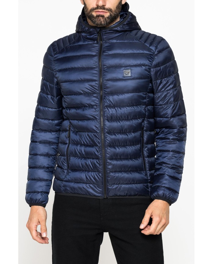 PIUMINO ULTRALEGGERO IN RIPSTOP CON CAPPUCCIO