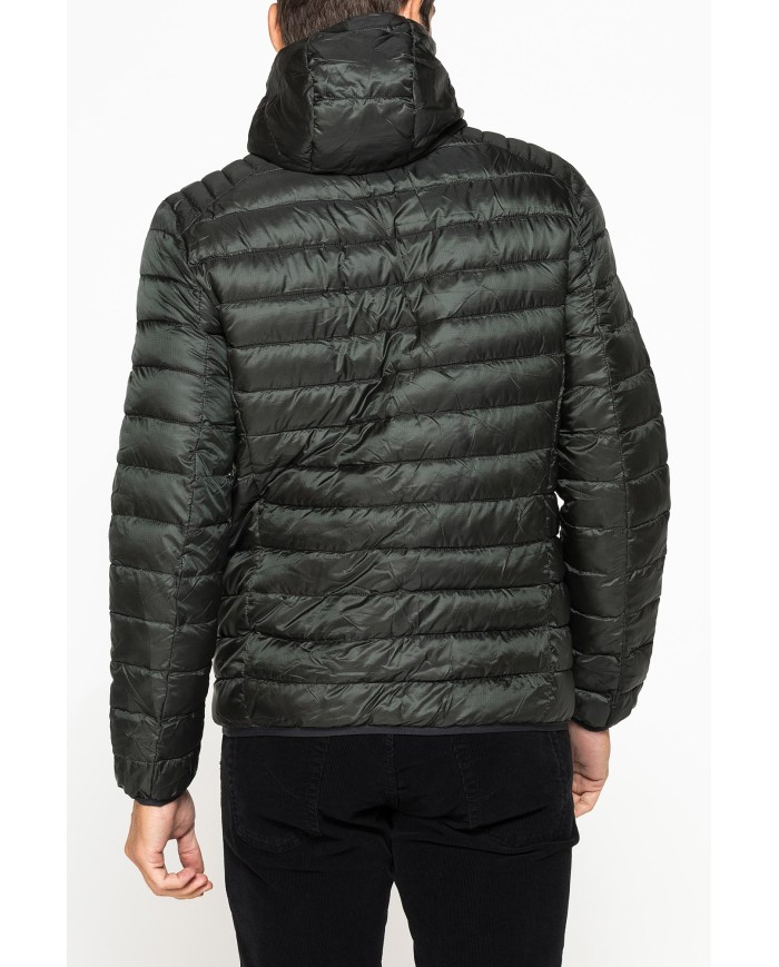 PIUMINO ULTRALEGGERO IN RIPSTOP CON CAPPUCCIO