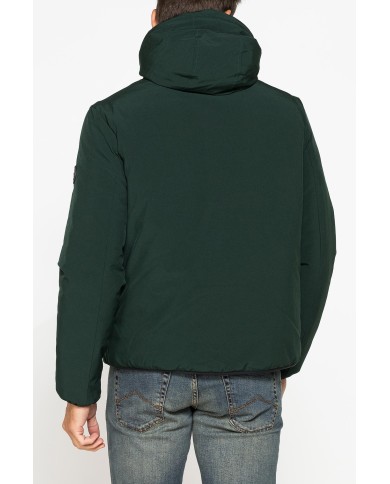 GIUBBOTTO IN TESSUTO TECNICO IMBOTTITO CON CAPPUCCIO