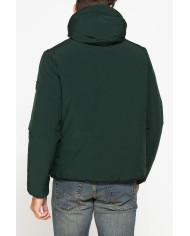 GIUBBOTTO IN TESSUTO TECNICO IMBOTTITO CON CAPPUCCIO